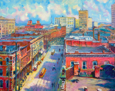 Atlanta Day View in 1905 art print