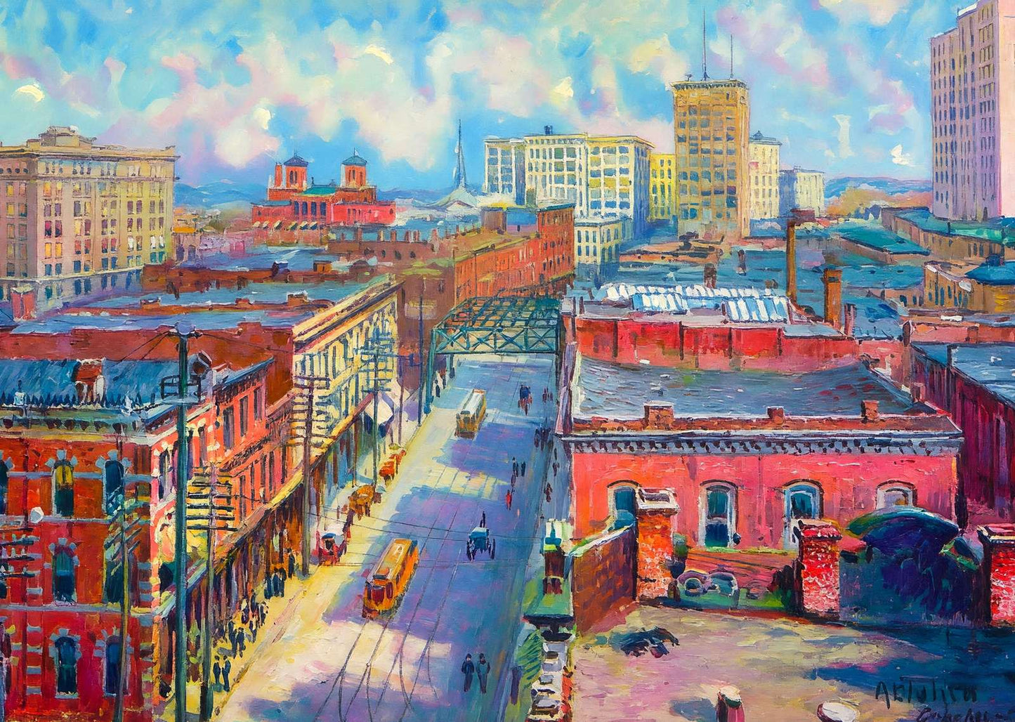 Atlanta Day View in 1905 Art Print (7 Sizes) - Archival Paper