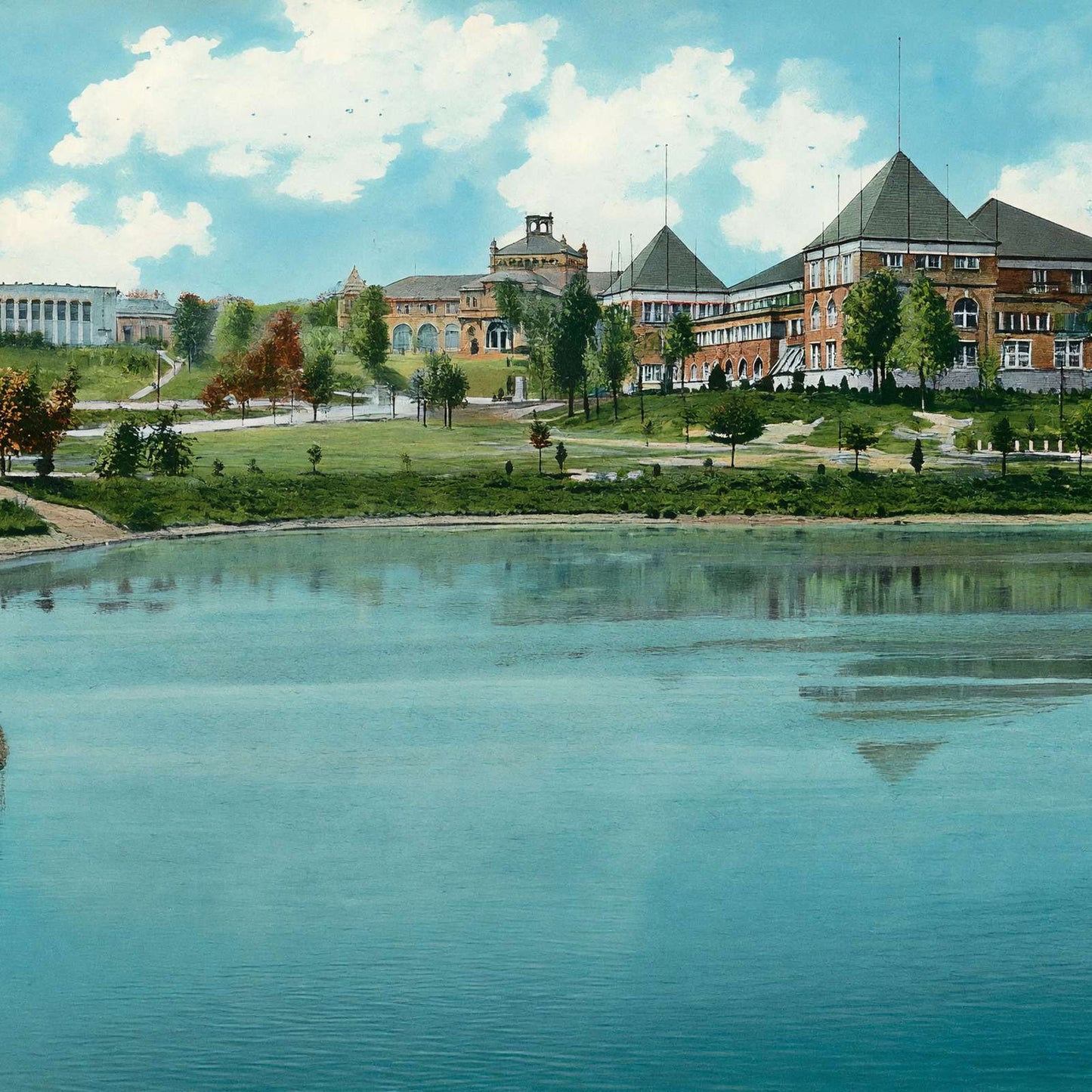 Piedmont Park Atlanta in 1906 Vintage Print (7 Sizes) - High Quality