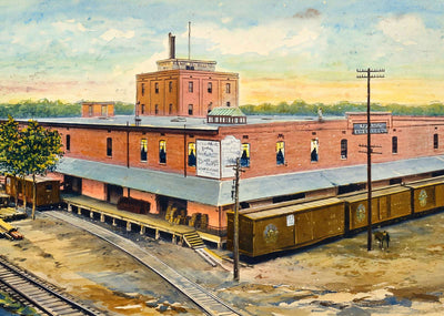 Atlantic Rice Mills Beaumont in 1907 Art Print (7 Sizes) - Enhanced