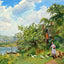 At Sopley Hampshire in 1904 Art Print (7 Sizes) - Retouched
