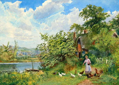 At Sopley Hampshire in 1904 Art Print (7 Sizes) - Retouched