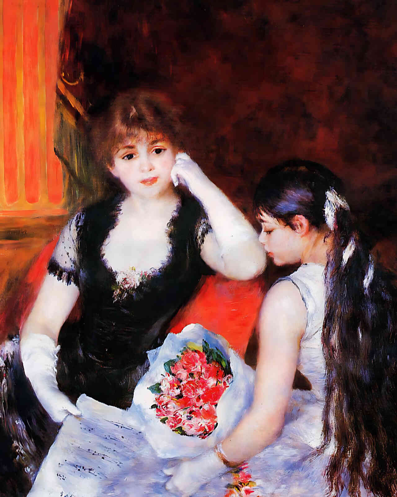 At the Concert (Box at the Opera) by Pierre-Auguste Renoir 8x10" Art Print