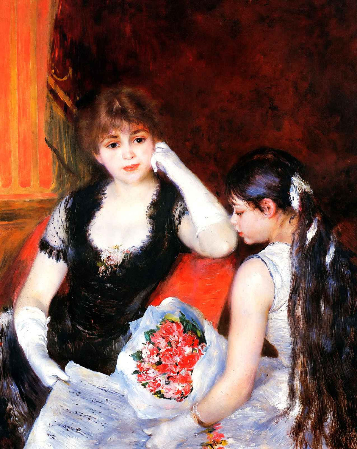 At the Concert (Box at the Opera) painting by Pierre-Auguste Renoir (1880)