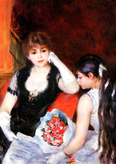 At the Concert (Box at the Opera) Art Print 1880 by Renoir (6 Sizes) - Enhanced