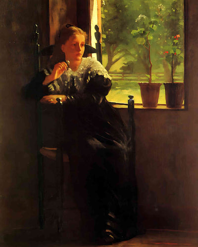 At the Window Painting by Winslow Homer 8x10" Art Print Acid Free