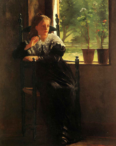At the Window painting by Winslow Homer (1872)
