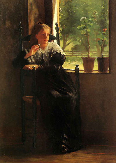 At the Window Art Print 1872 Painting by Winslow Homer (6 Sizes) Acid Free
