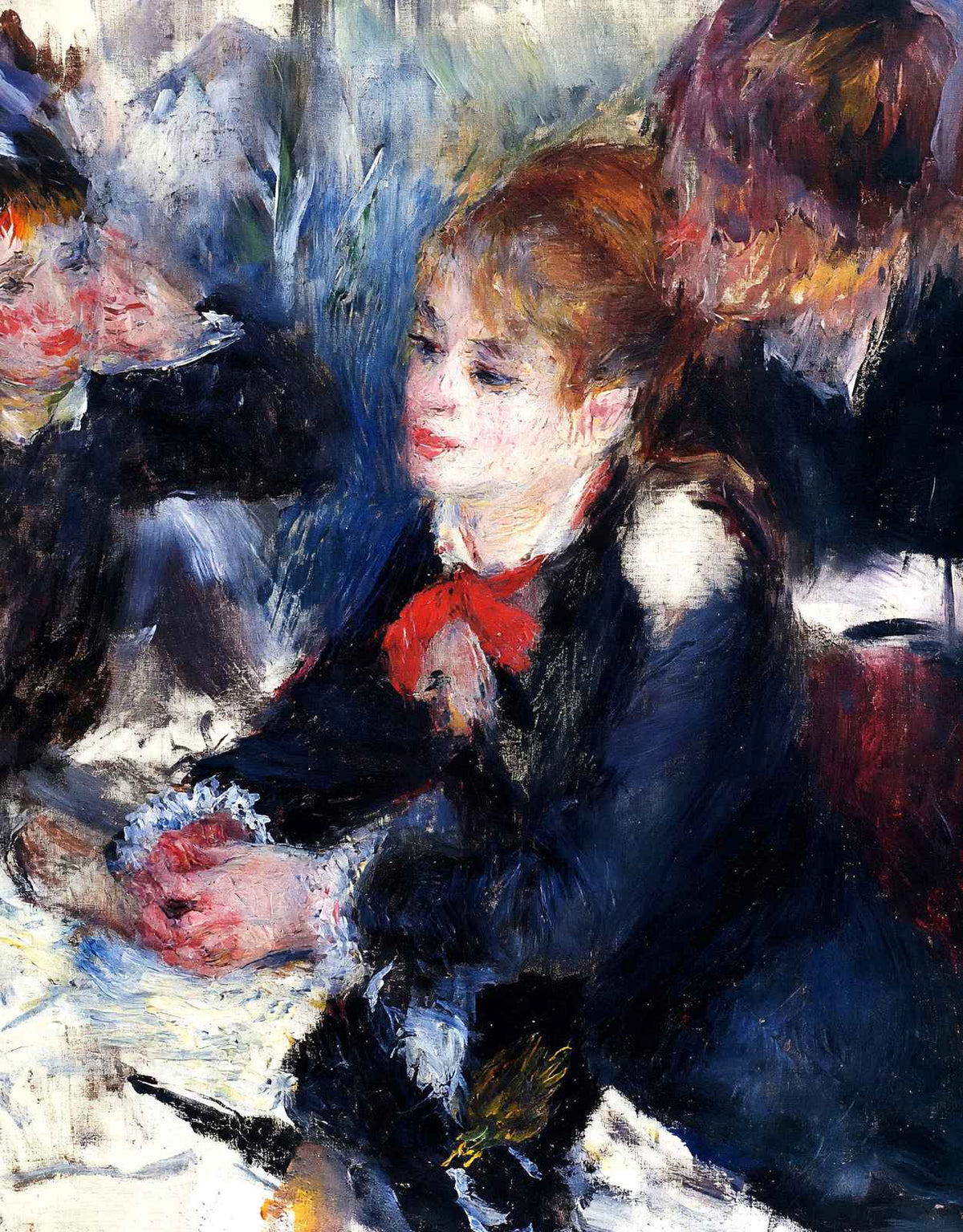 At the Milliner`s 1878 by Pierre-Auguste Renoir Fine Art Print (6 Sizes)
