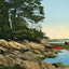 At the Water's Edge Falmouth Foreside Maine in 1908 Vintage Print (7 Sizes)