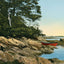 At the Water's Edge Falmouth Foreside Maine in 1908 Vintage Print (7 Sizes)