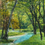 At the Water's Edge Cherokee Park Louisville in 1907 Art Print (7 Sizes)