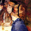 At the Cafe Art Print 1877 Painting by Pierre-Auguste Renoir (6 Sizes)