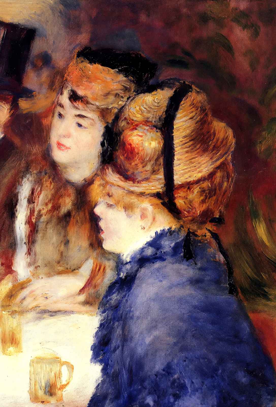 At the Cafe Art Print 1877 Painting by Pierre-Auguste Renoir (6 Sizes)