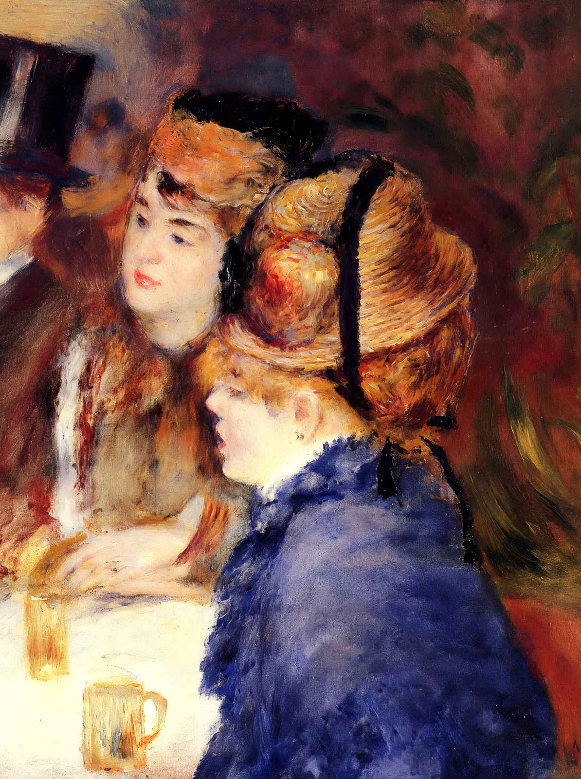 At the Cafe Art Print 1877 Painting by Pierre-Auguste Renoir (6 Sizes)