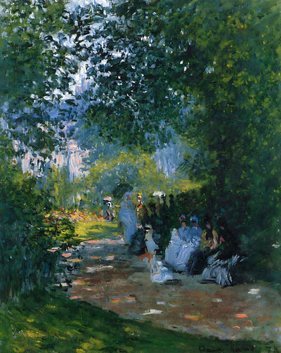 At the Parc Monceau painting by Claude Monet (1878)