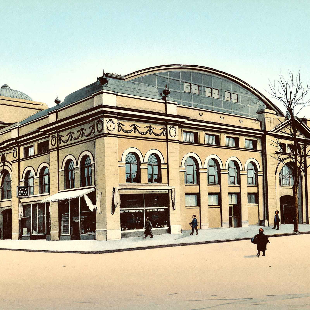 The Auditorium Canton Ohio in 1907 Vintage Print (7 Sizes) - Retouched