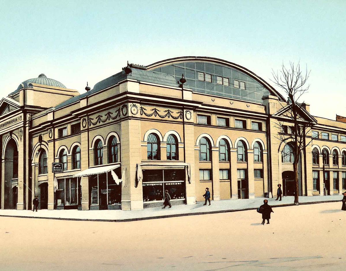 The Auditorium Canton Ohio in 1907 Vintage Print (7 Sizes) - Retouched