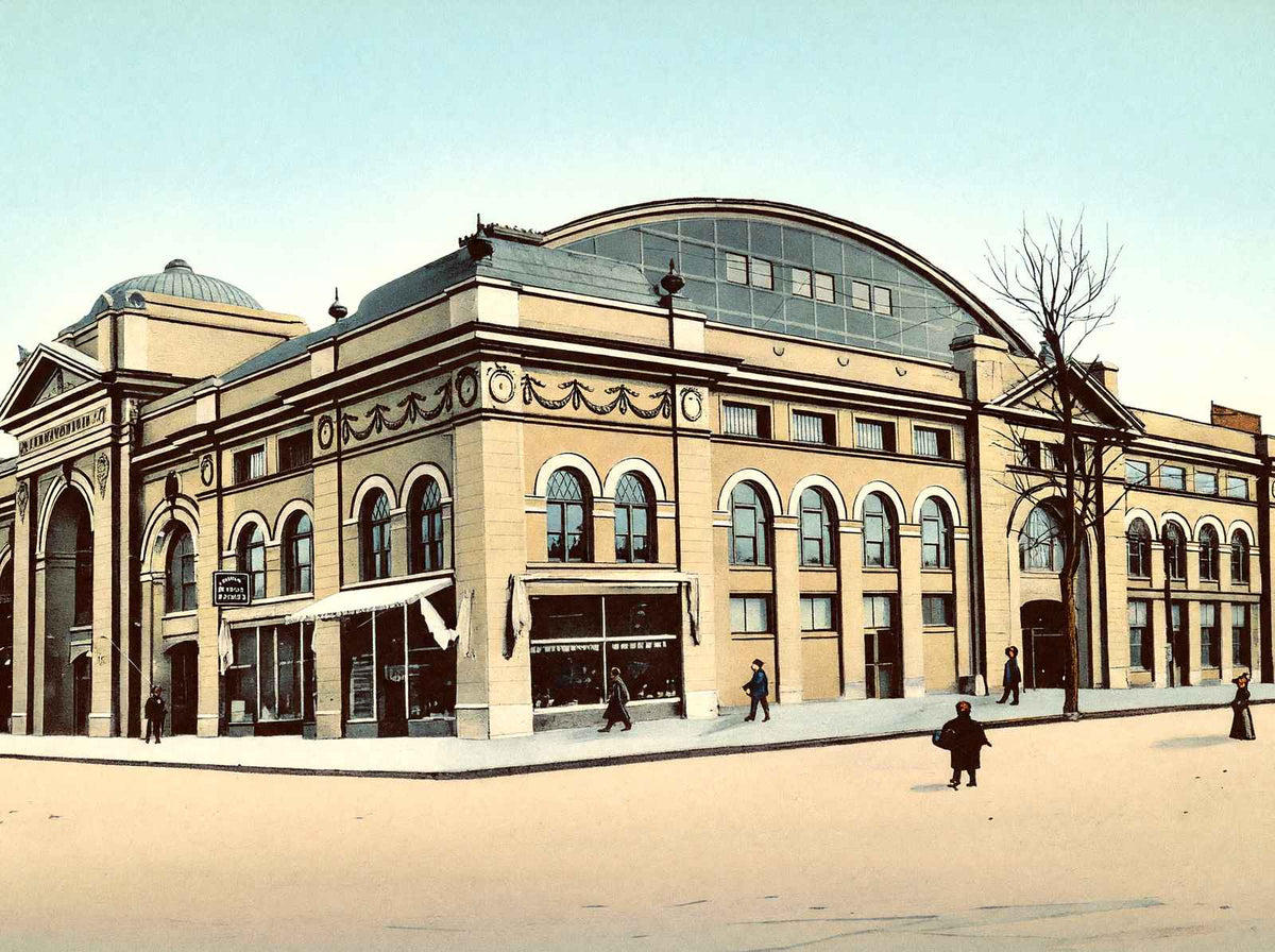 The Auditorium Canton Ohio in 1907 Vintage Print (7 Sizes) - Retouched