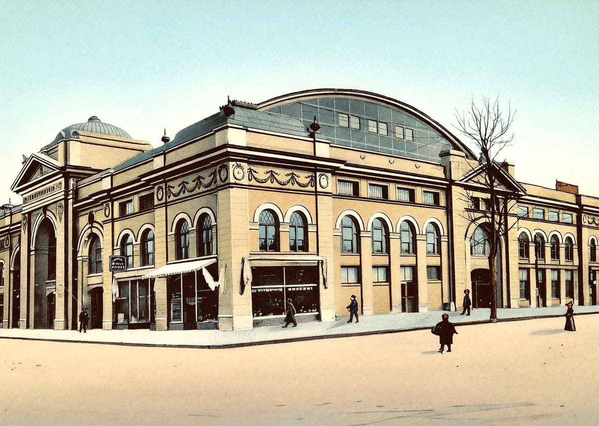 The Auditorium Canton Ohio in 1907 Vintage Print (7 Sizes) - Retouched
