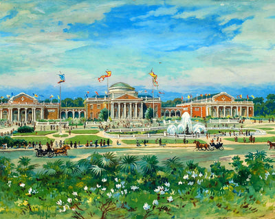 Auditorium in 1907 art print