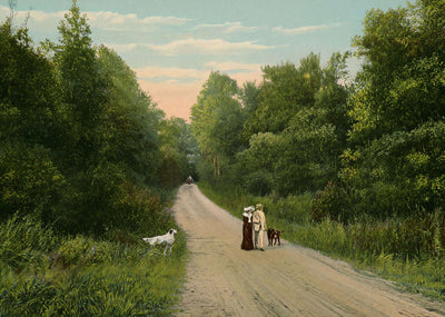 Lovers' Lane Augusta GA in 1905 Vintage Print (7 Sizes) - High Quality