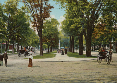 Greene Street Augusta GA in 1905 Vintage Print (7 Sizes) - Premium Print