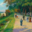 Bay Street Looking East Augusta GA in 1905 Art Print (7 Sizes)