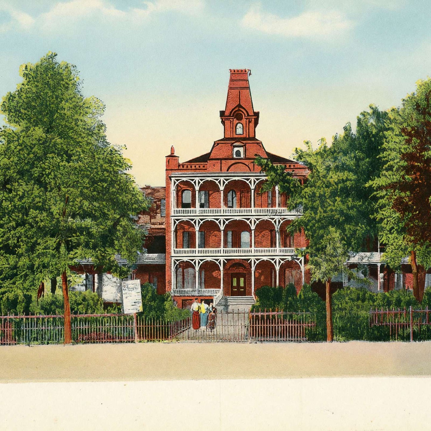 Institution for the Blind Austin in 1907 Vintage Print (7 Sizes) - Enhanced