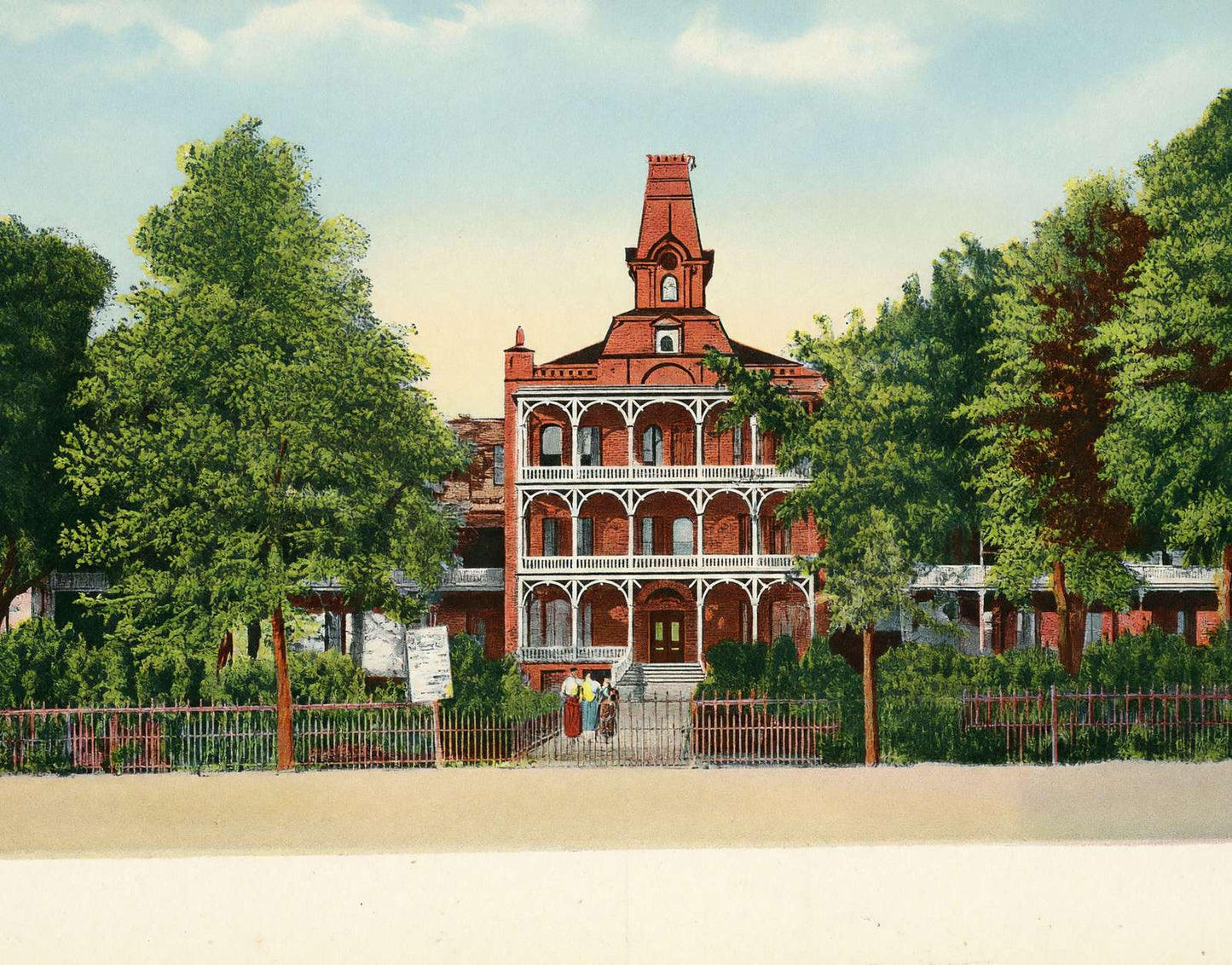 Institution for the Blind Austin in 1907 Vintage Print (7 Sizes) - Enhanced