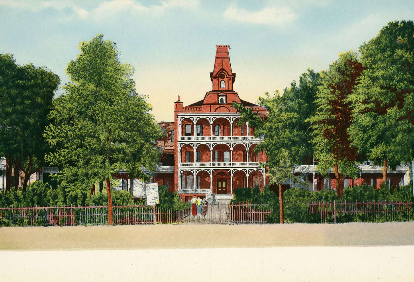 Institution for the Blind Austin in 1907 Vintage Print (7 Sizes) - Enhanced