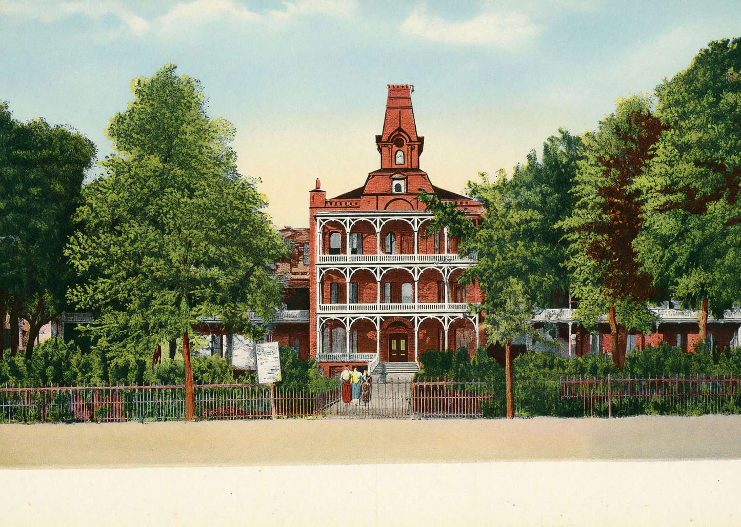 Institution for the Blind Austin in 1907 Vintage Print (7 Sizes) - Enhanced