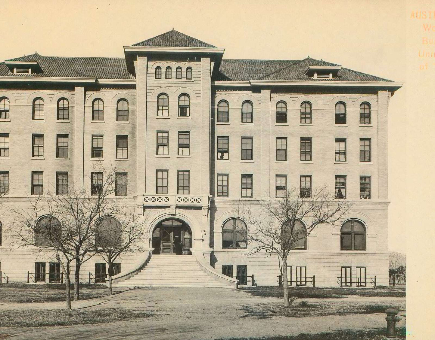 Woman's Building University of Texas in 1907 Vintage Print (7 Sizes)