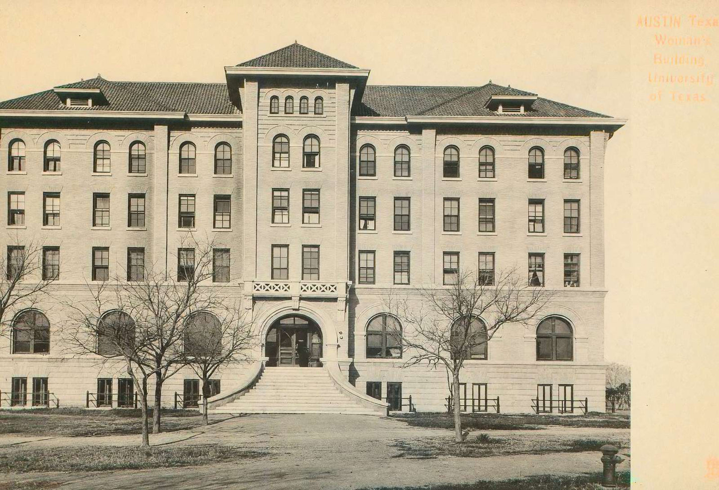 Woman's Building University of Texas in 1907 Vintage Print (7 Sizes)