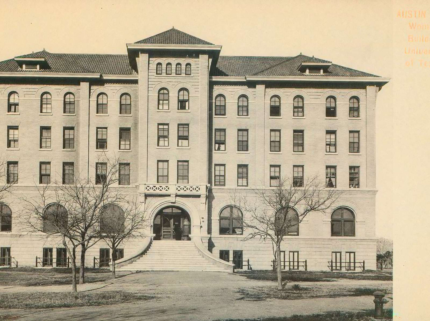 Woman's Building University of Texas in 1907 Vintage Print (7 Sizes)