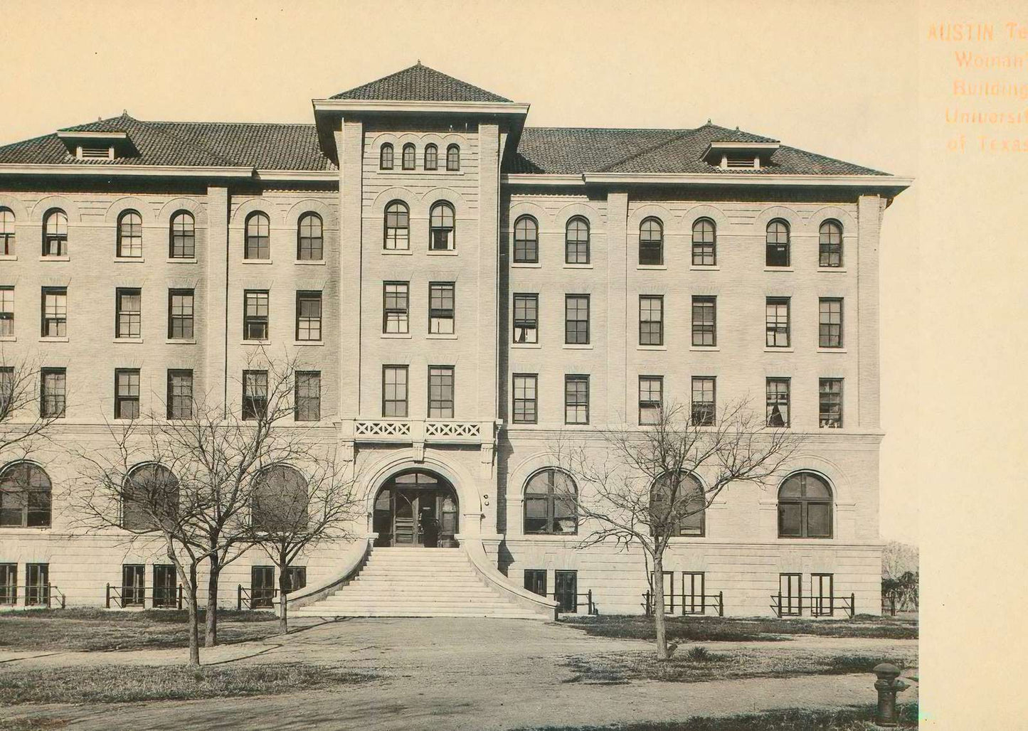 Woman's Building University of Texas in 1907 Vintage Print (7 Sizes)