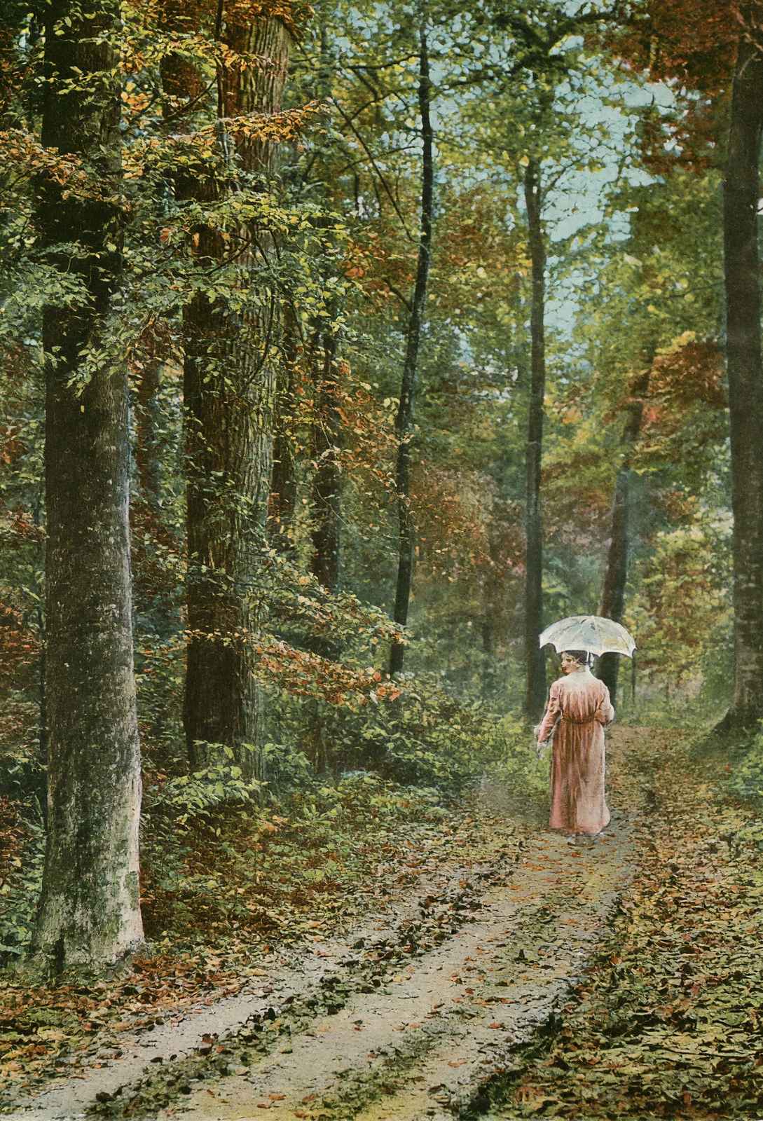 Autumn in Jacob Park Louisville in 1904 Vintage Print (7 Sizes) - Retouched