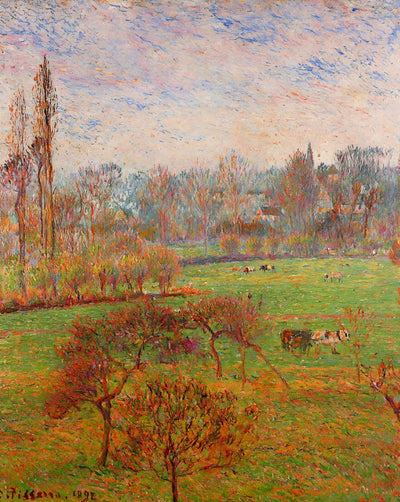 Autumn Morning fine art print by Camille Pissarro (1892)