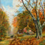 Autumn in the Boldrewood Hampshire in 1904 Art Print (7 Sizes) - Reproduction