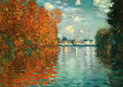 Autumn Effect at Argenteuil 1873 Painting by Claude Monet Art Print (6 Sizes)