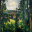 Auvers. View from Nearby Art Print 1877 Painting by Paul Cezanne (6 Sizes)