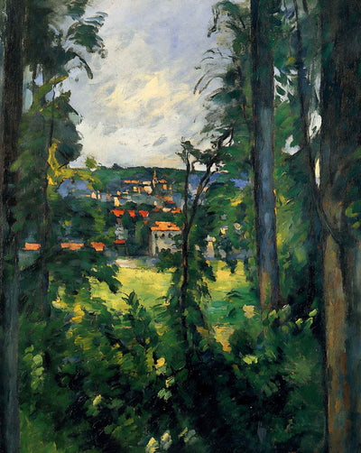 Auvers. View from Nearby painting by Paul Cezanne (1877)