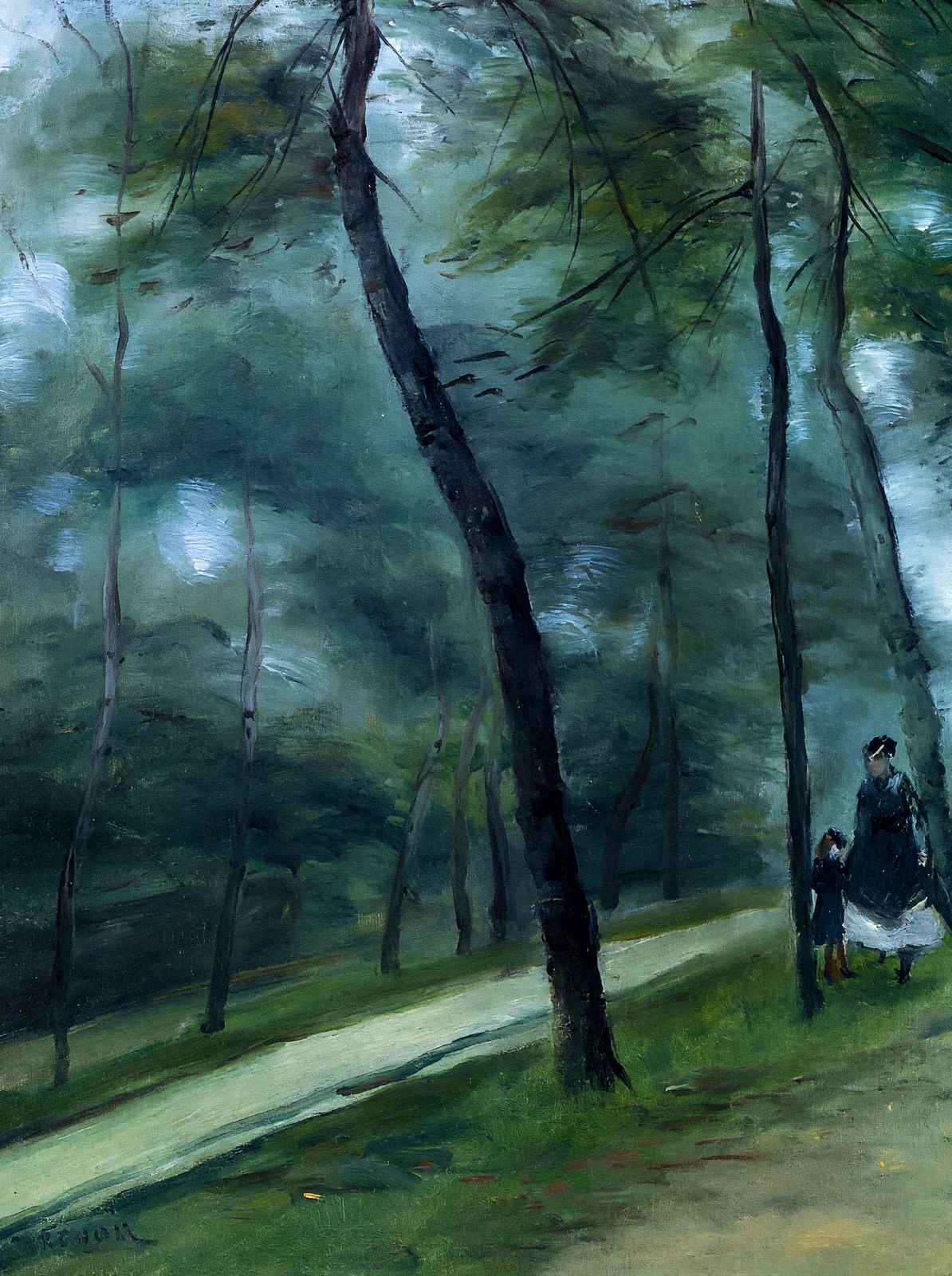 A Walk in the Woods (Madame Lecoeur and Her Children) 1870 Art Print (6 Sizes)