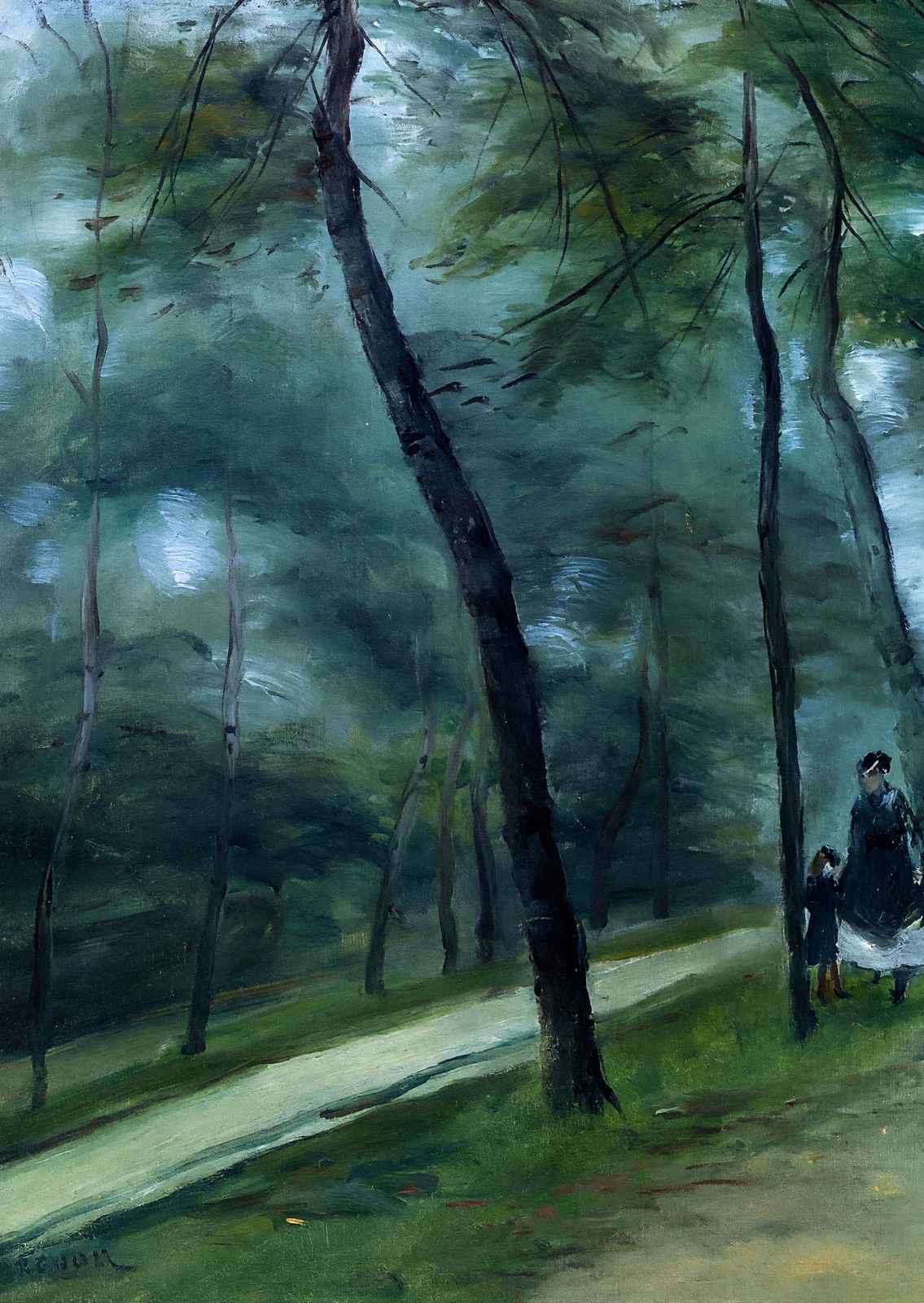 A Walk in the Woods (Madame Lecoeur and Her Children) 1870 Art Print (6 Sizes)