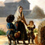 A Woman and Two Children Art Print 1786 by a Fountain by Goya (6 Sizes)
