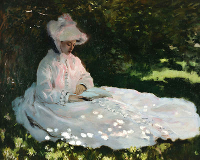 A Woman Reading painting by Claude Monet (1872)