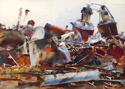 A Wrecked Sugar Refinery 1918 by John Singer Sargent Art Print (6 Sizes)