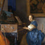 A Young Woman Seated at a Virginal 1672 Art Print (6 Sizes) - Archival Paper