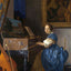 A Young Woman Seated at a Virginal (a Lady Seated at a Virginal) painting by Johannes Vermeer (1672)
