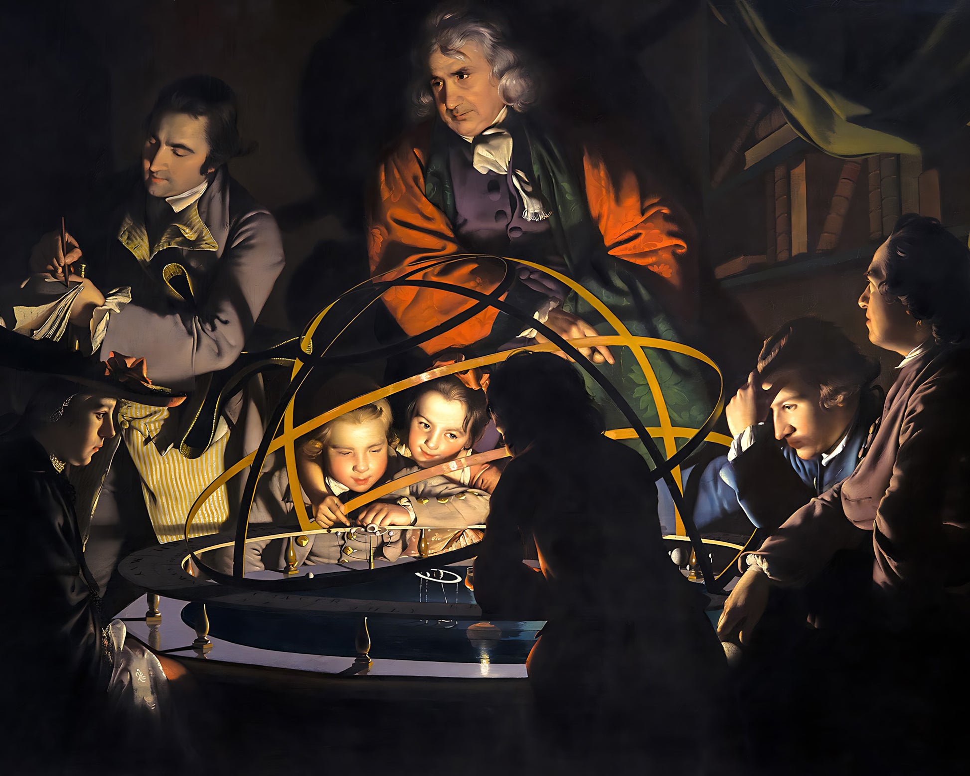 A Philosopher Lecturing on the Orrery Painting by Joseph Wright 8x10" Print